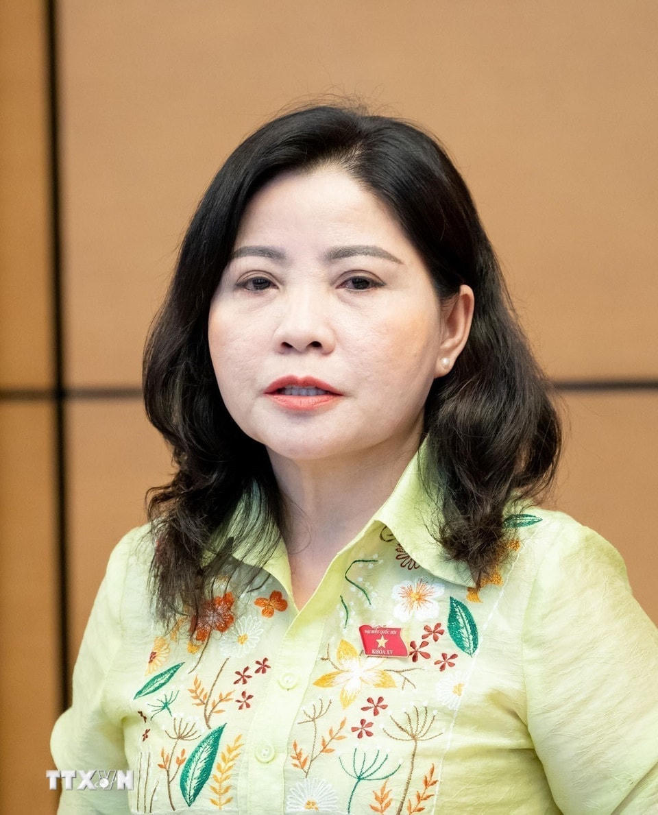 Bà Nguyễn Thị Thu Nguyệt, Tỉnh ủy viên, đại biểu Quốc hội khóa XV giữ chức vụ Phó Trưởng Đoàn đại biểu Quốc hội hoạt động chuyên trách khóa XV, phụ trách Đoàn đại biểu Quốc hội tỉnh Đắk Lắk. (Ảnh: TTXVN)