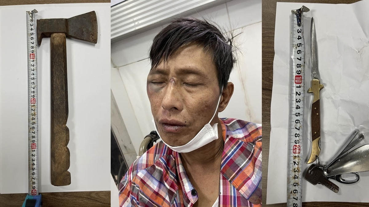 Vũ Văn Nguyên tại Công an quận Ngô Quyền.
