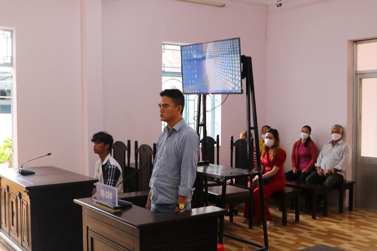 Bị cáo Đào Chí Tâm tại phiên toà.