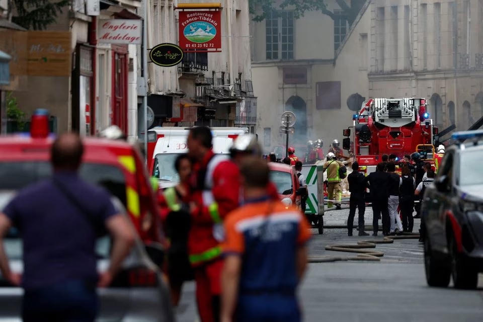 Nổ khí gas ở trung tâm Thủ đô Paris của Pháp