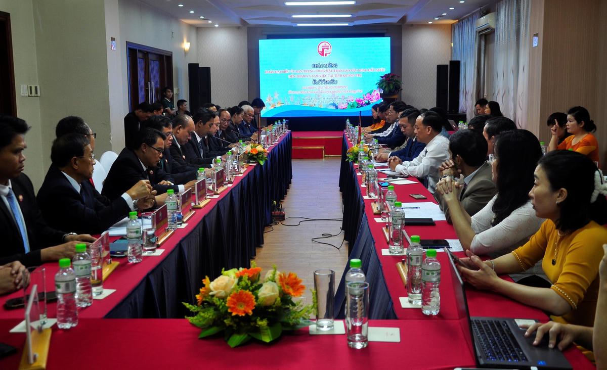 Quang cảnh buổi hội đàm.