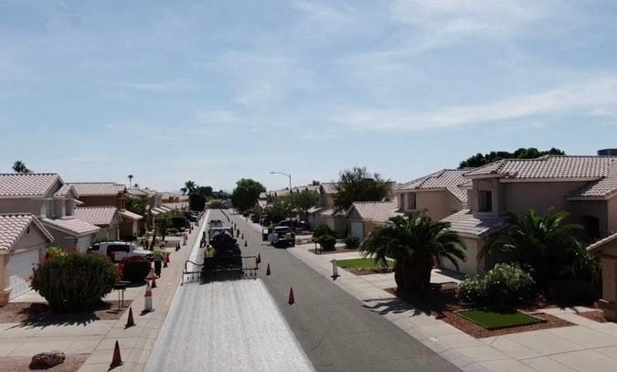 Vỉa hè "chống nắng" đã được triển khai thí điểm tại Phoenix (Mỹ). 