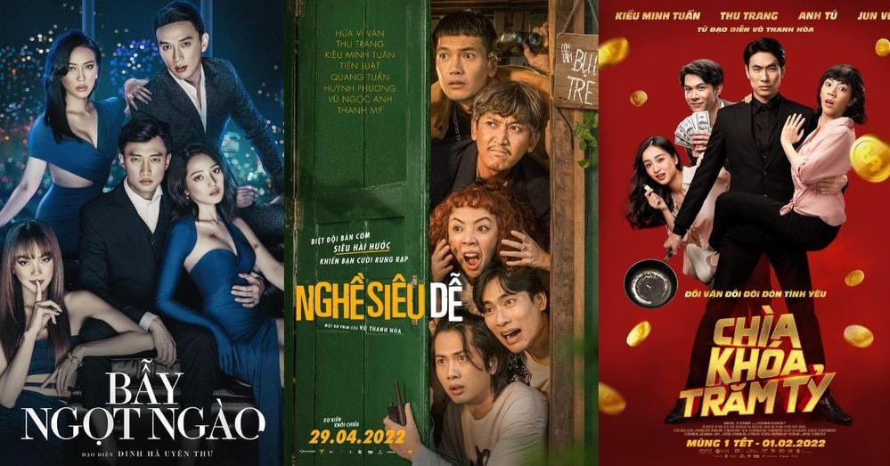 Một số bộ phim đạt doanh thu khả quan trong thị trường năm 2022. Ảnh: CMH. 