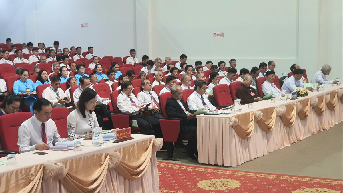 Các đại biểu tham dự Đại hội đại biểu Người Công giáo tỉnh Bạc Liêu lần thứ V.