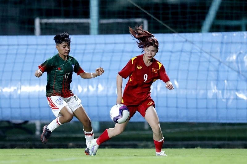 U17 nữ Việt Nam lỡ cơ hội dự VCK U17 nữ châu Á 2024. Ảnh: VFF.