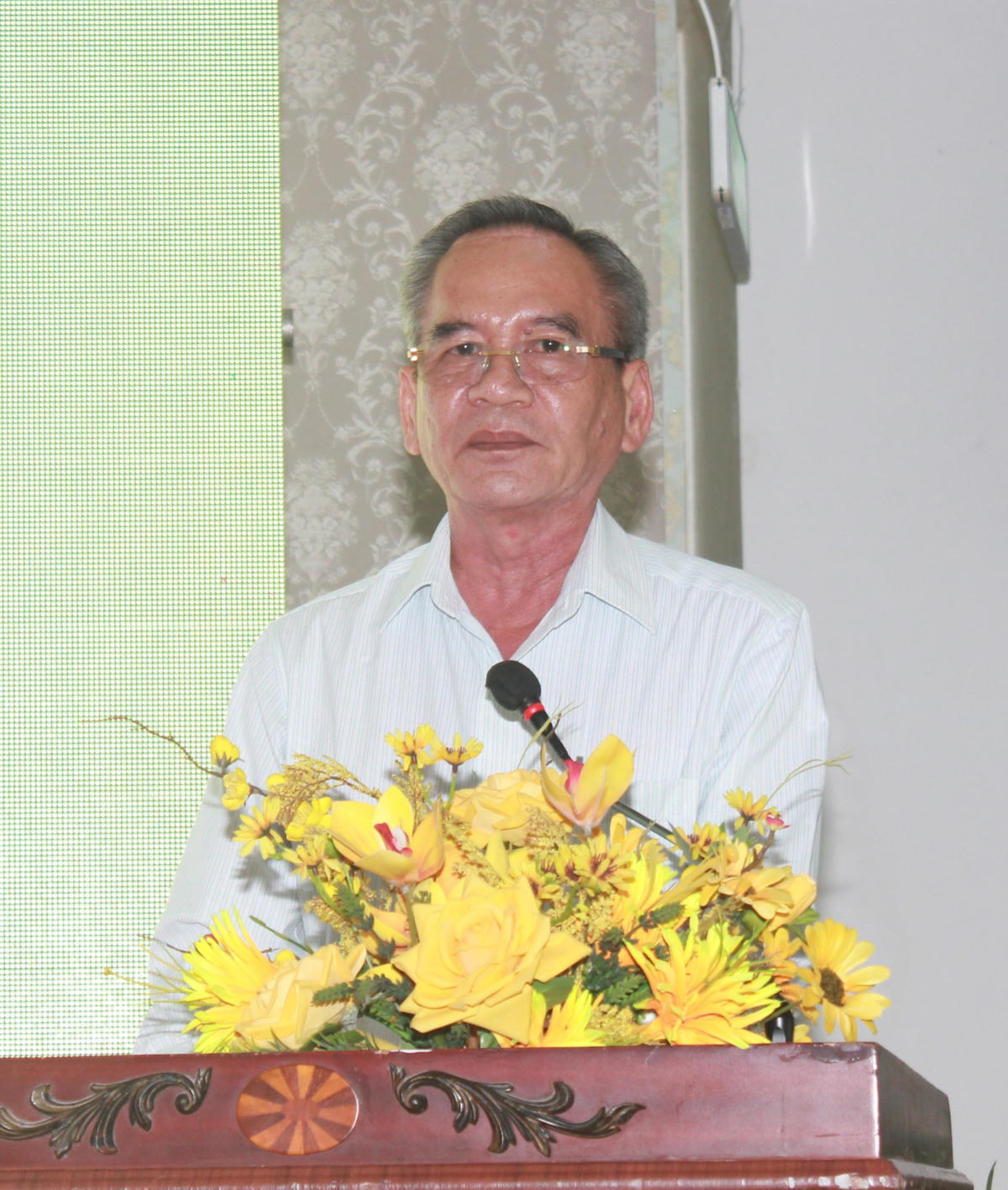 Ông Lữ Văn Hùng, Bí thư Tỉnh uỷ Bạc Liêu phát biểu.