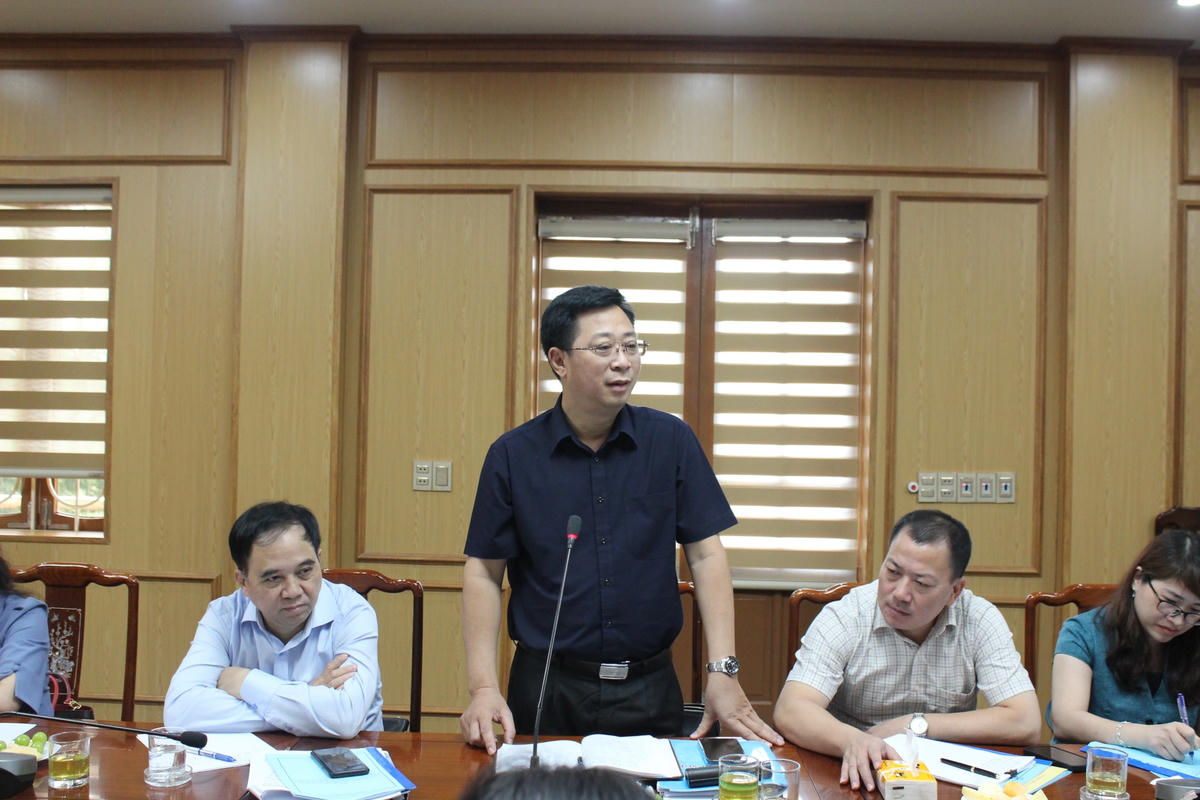 Lãnh đạo các ban trong đoàn khảo sát của UBTƯ MTTQ Việt Nam phát biểu.