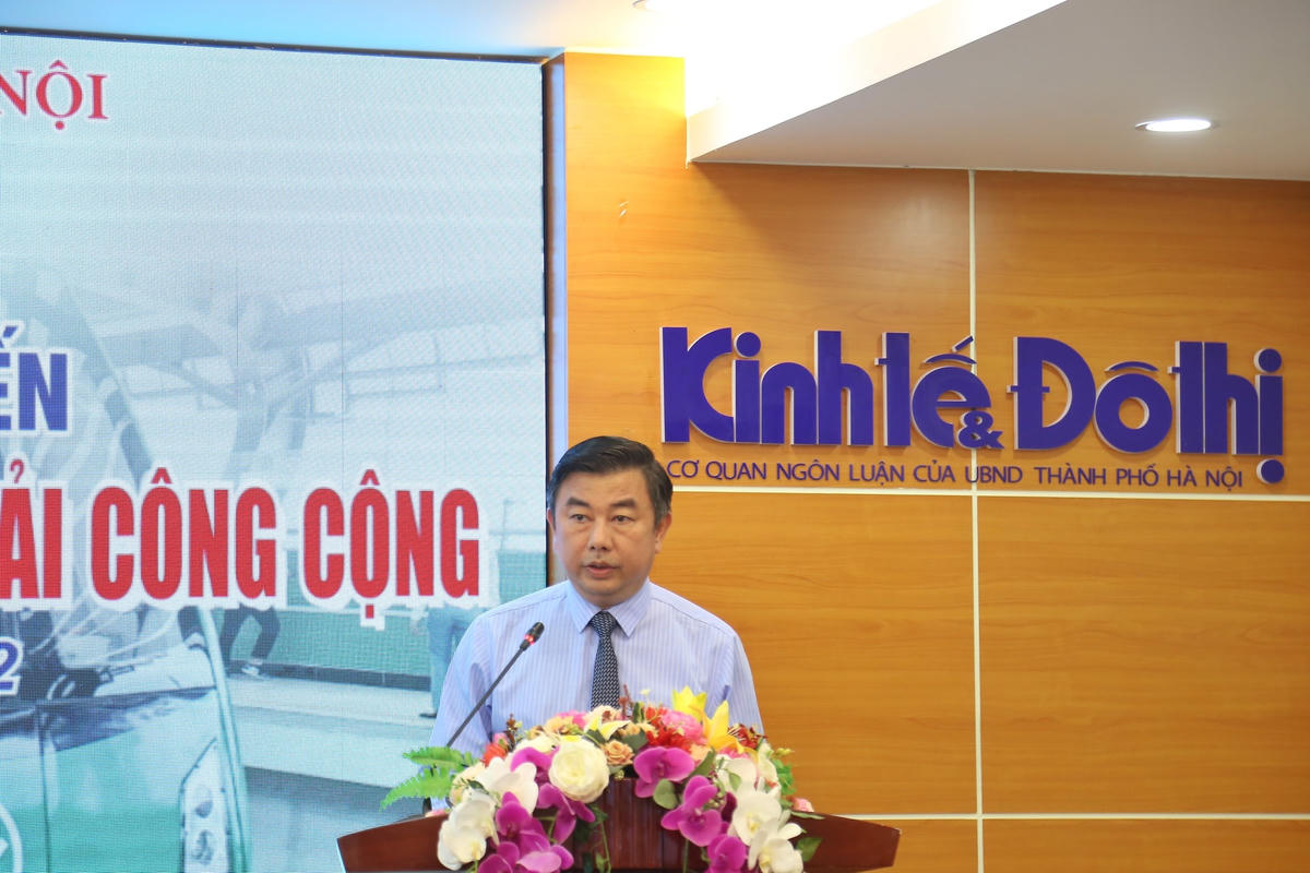 Ông Nguyễn Minh Đức, Tổng Biên tập báo Kinh tế & Đô thị phát biểu tại buổi tọa đàm.