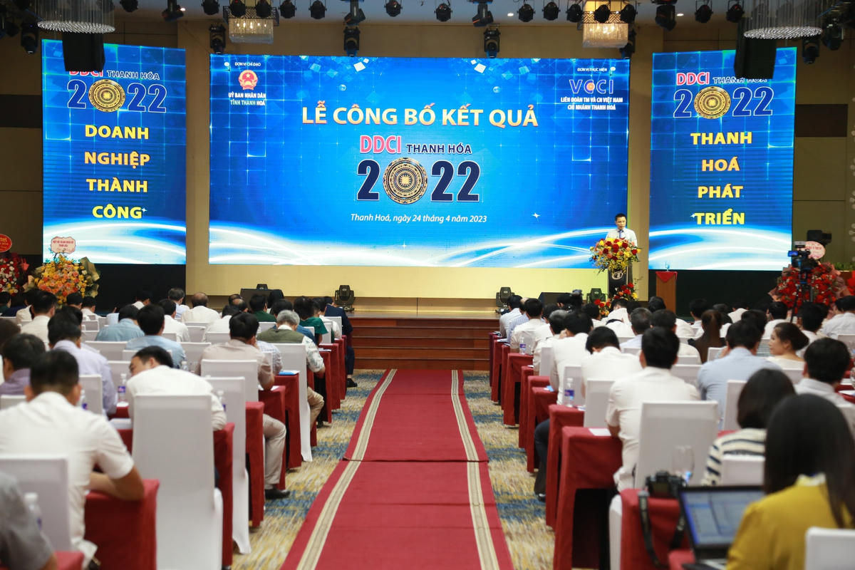 Toàn cảnh hội nghị công bố kết quả DDCI năm 2022.