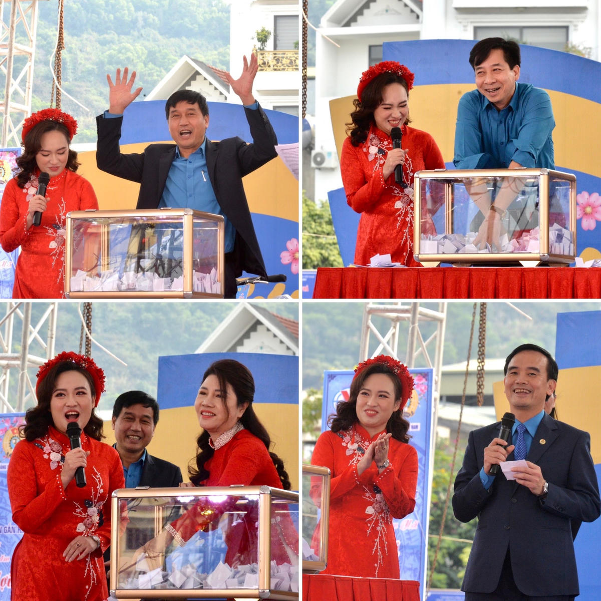 Bên cạnh nhiều phần quà phúc lợi dành cho người lao động, chương trình “Tết Thợ mỏ - Xuân gắn kết” còn tổ chức bốc thăm trúng thưởng thu hút sự quan tâm của đông đảo người lao động.