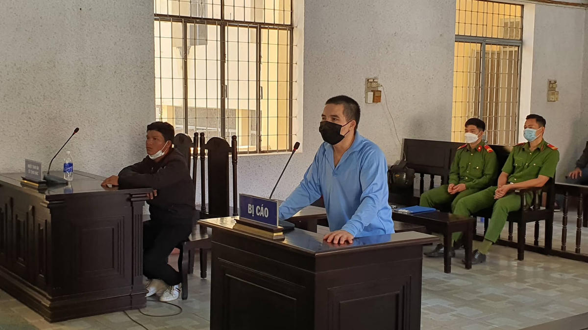 Bị cáo Tài tại phiên tòa.