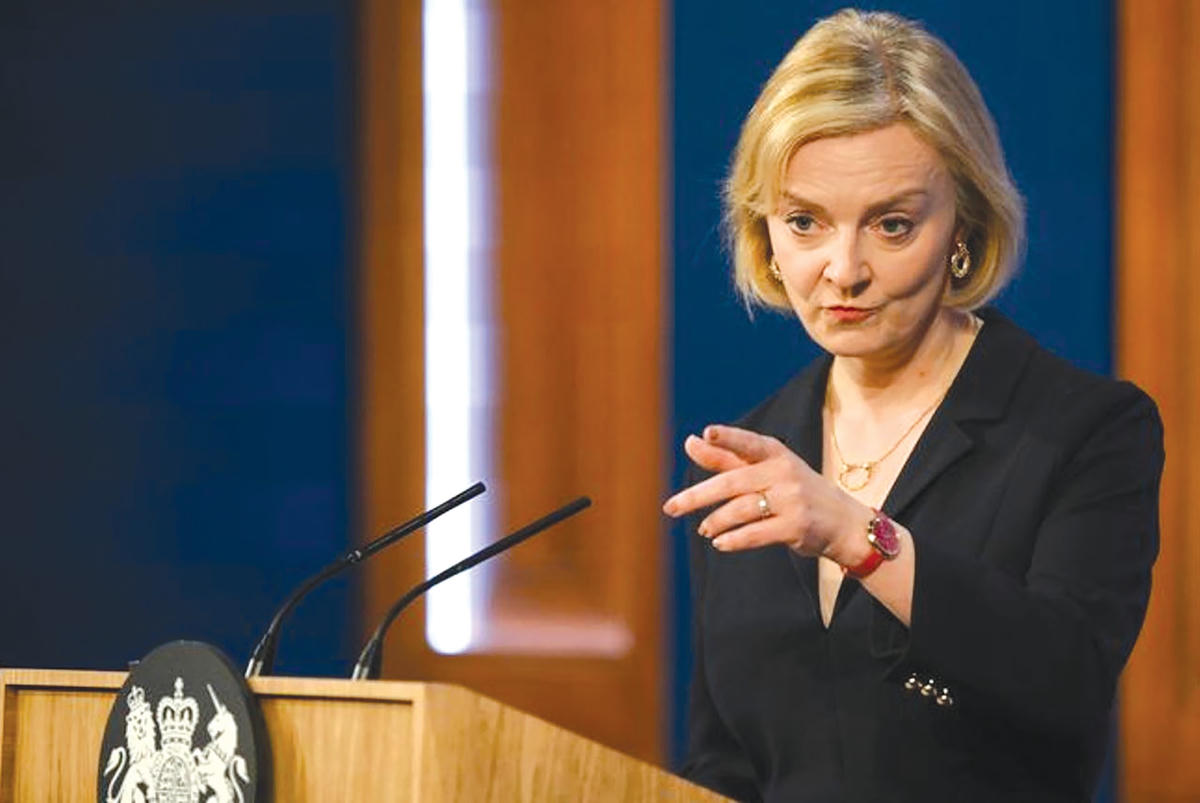 Bà Liz Truss.  