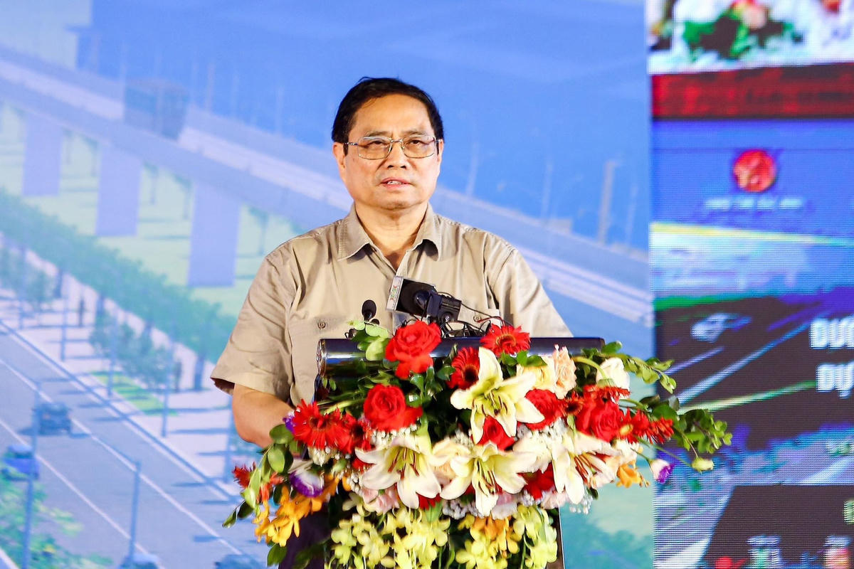 Thủ tướng Chính phủ Phạm Minh Chính tham dự và phát biểu tại Lễ khởi công.