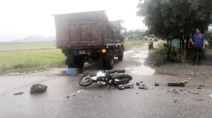 Hiện trường vụ tai nạn.