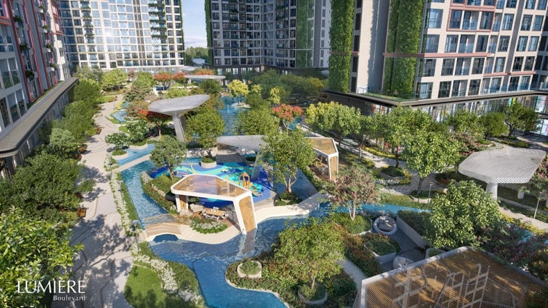 Tăng mật độ phủ xanh không gian mang lại cuộc sống tích cực cho cư dân.