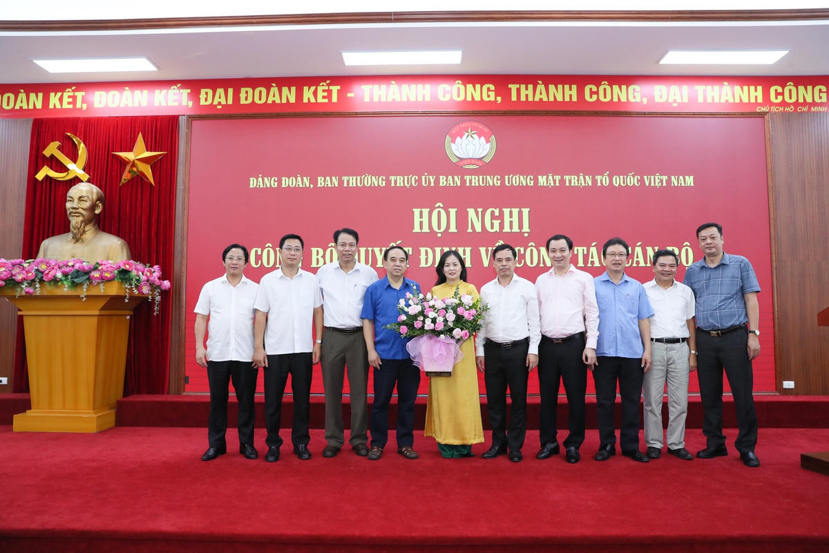 Bà Nông Thị Mai Huyền được điều động, bổ nhiệm giữ chức Chánh Văn phòng Đảng đoàn MTTQ Việt Nam