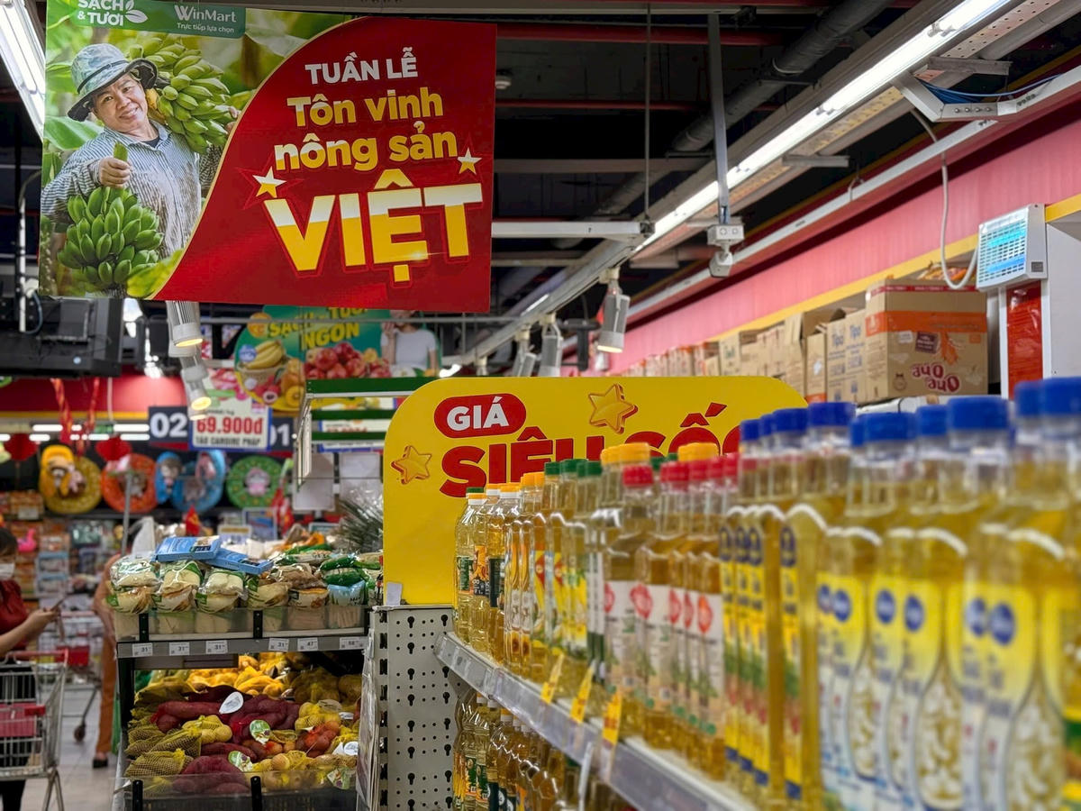 Nhiều chương trình kích cầu tiêu dùng nội địa được triển khai tại các siêu thị trên địa bàn Hà Nội. Ảnh: TB