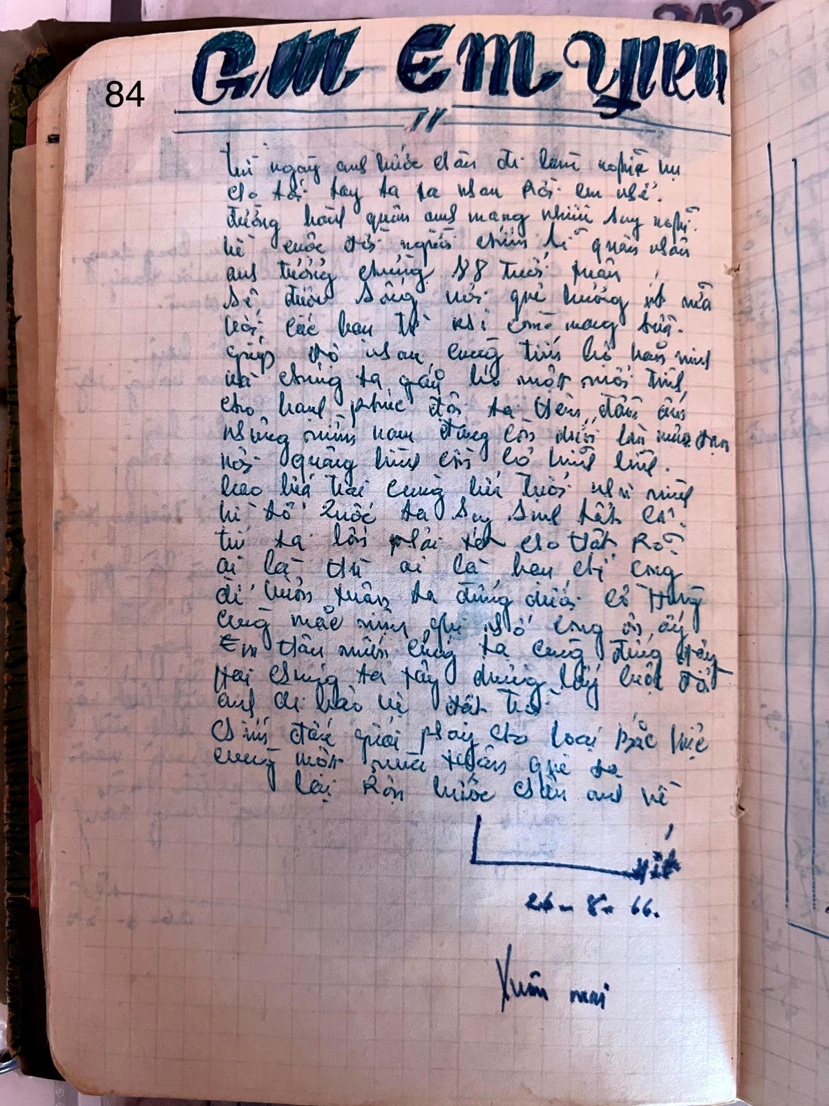 Người chiến sĩ trẻ luôn tự nhủ sống phải có lý tưởng, kiên định. Ảnh Đặng Huyền.  