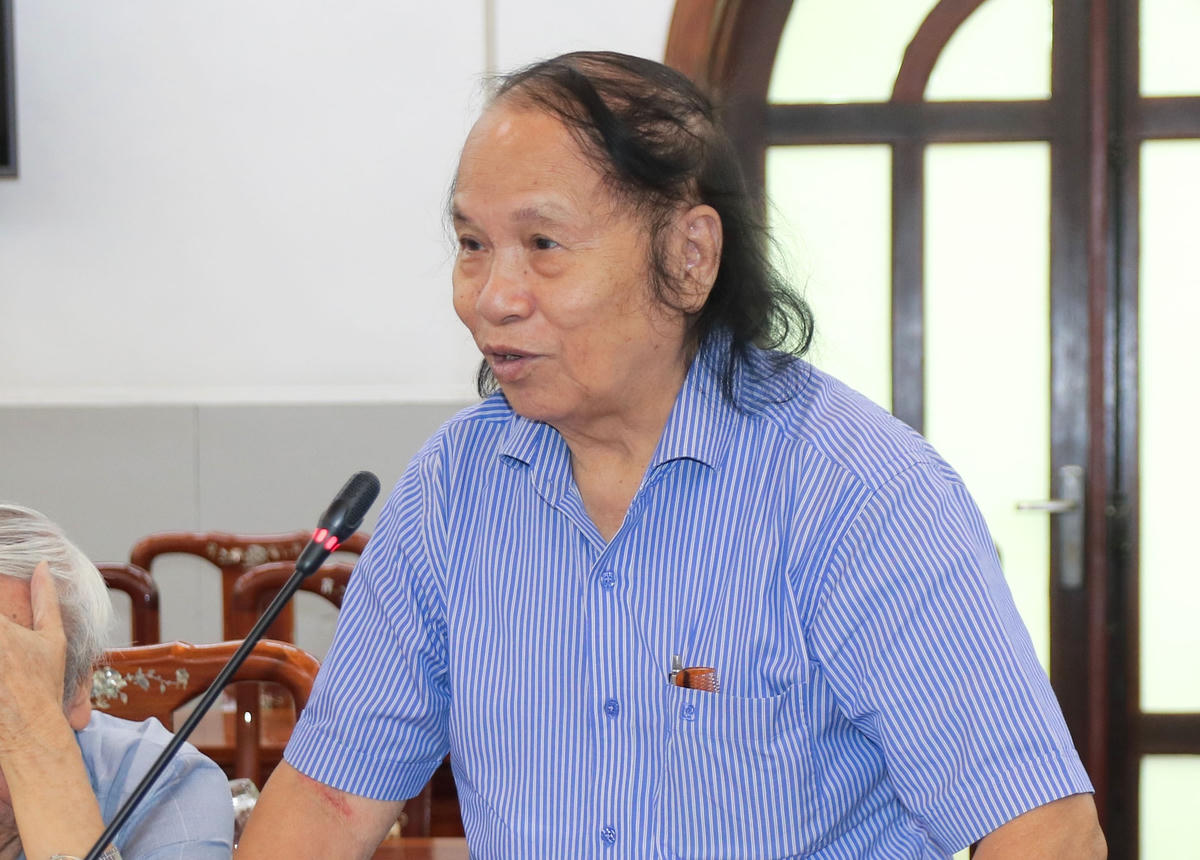 PGS.TS Vũ Trọng Rỹ, Phó Chủ tịch Hội Khoa học Tâm lý Giáo dục Việt Nam phát biểu.