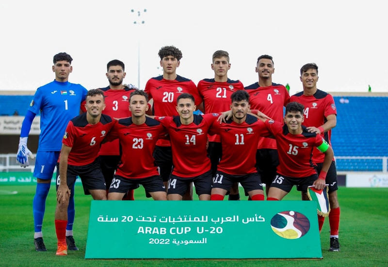 U20 Palestine có lực lượng nòng cốt là các cầu thủ lọt vào tốp 4 tại Arab Cup U-20. Ảnh: VFF.