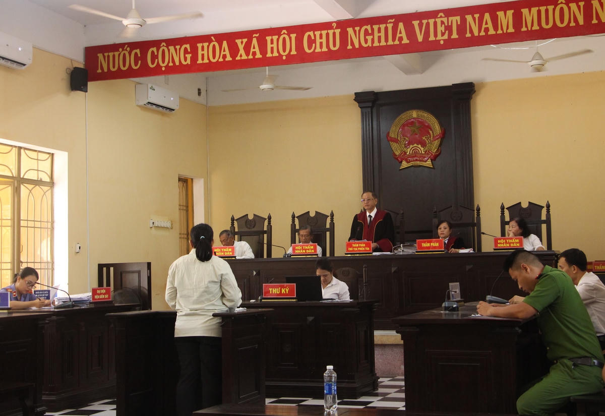 Nguyễn Thị Hiệp tại TAND tỉnh Quảng Nam.