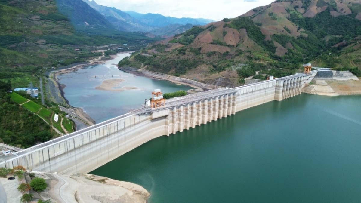 Nước tại hồ thủy điện Sơn La được cải thiện nhờ đợt mưa từ ngày 9 đến 13/6.