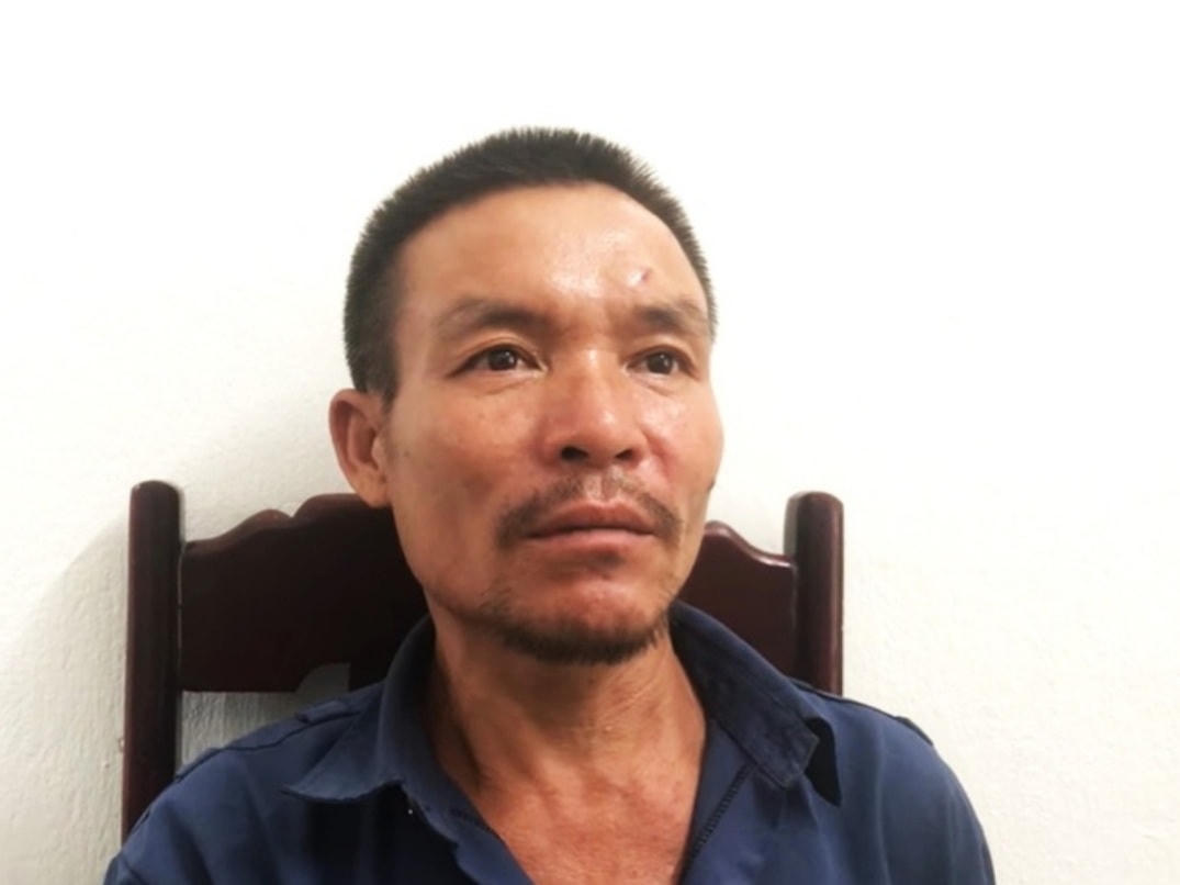 Bùi Văn Tiếu tại cơ quan điều tra.