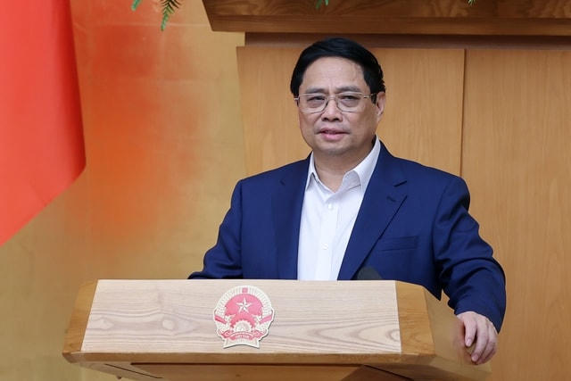Thủ tướng Phạm Minh Chính phát biểu tại phiên họp.