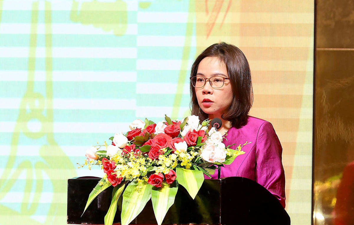 Bà Hà Thu Giang - Vụ trưởng Vụ Tín dụng các ngành kinh tế.