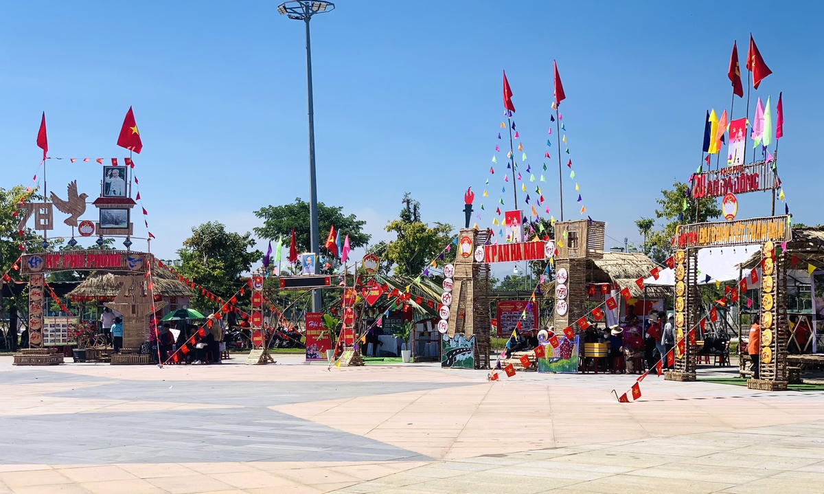 Một góc hội trại “Đại đoàn kết toàn dân tộc năm 2023”. 