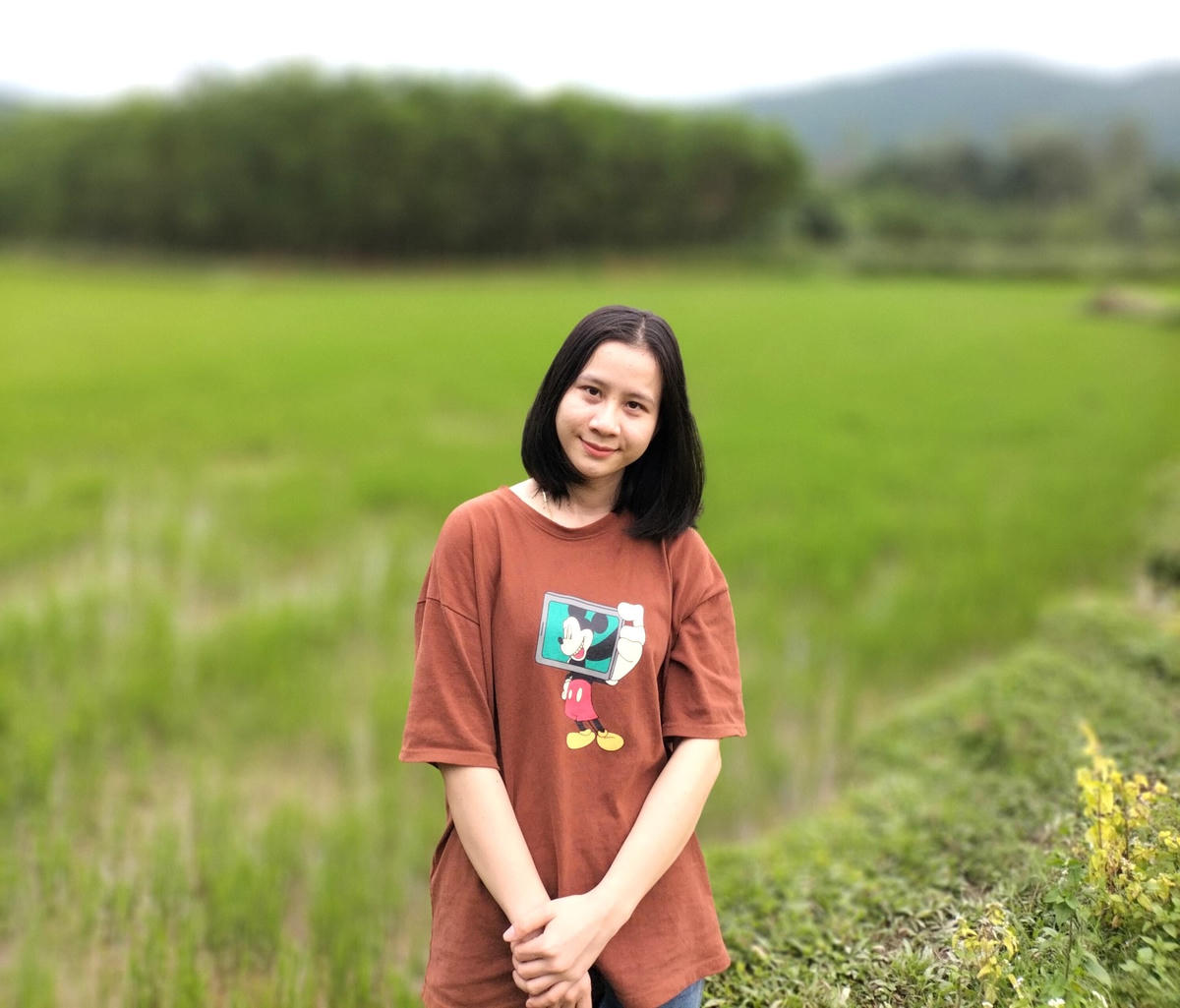 Chị Tuyết sẵn sàng lên đường để trở thành người lính trong quân ngũ.