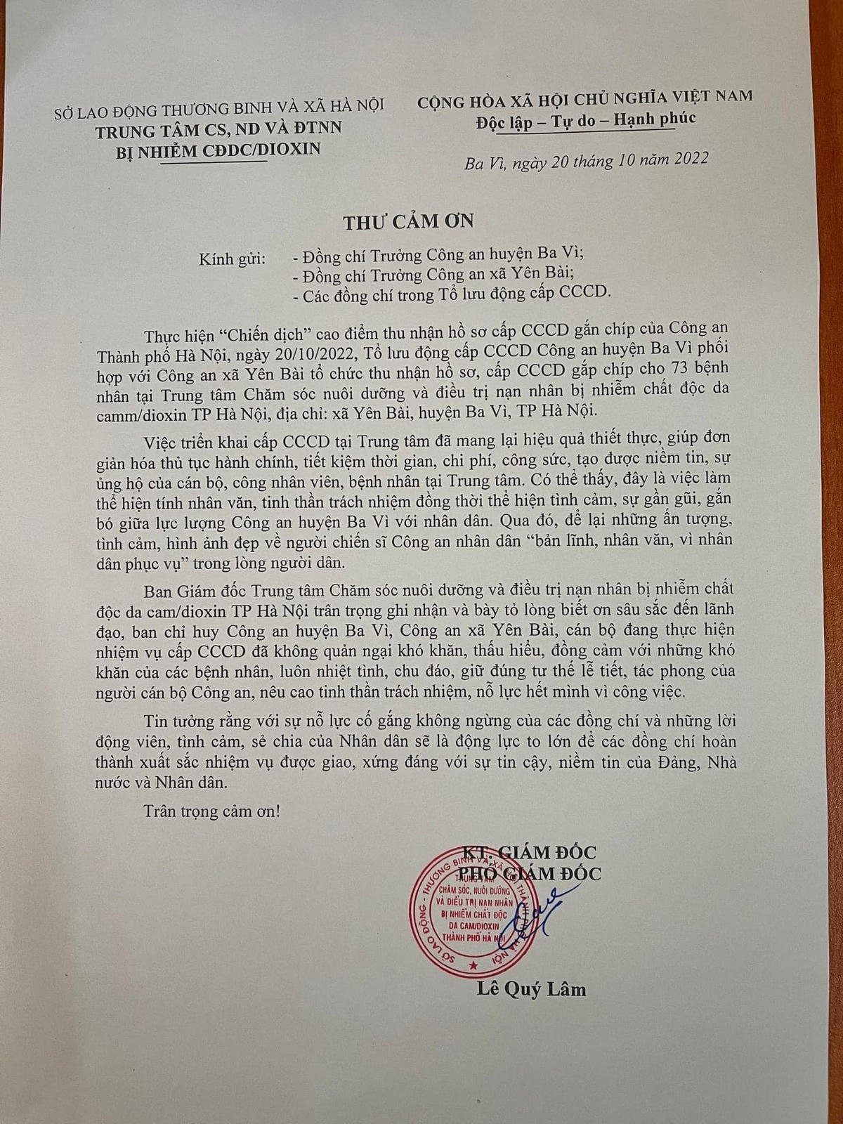 Động lực từ những lá thư cảm ơn