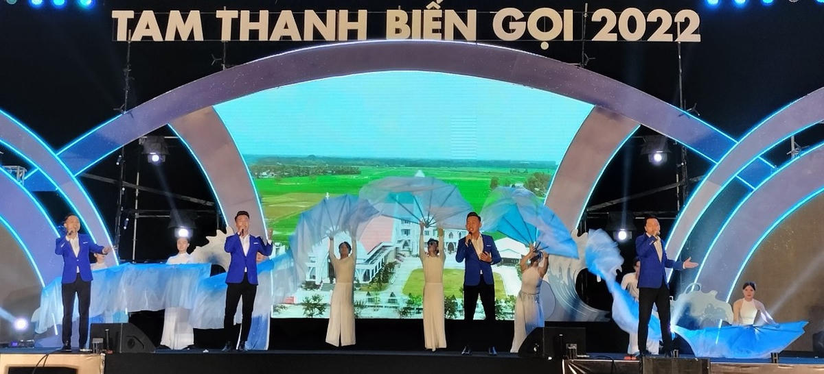Các tiết mục văn nghệ tại Ngày hội văn hóa - thể thao biển năm 2022.