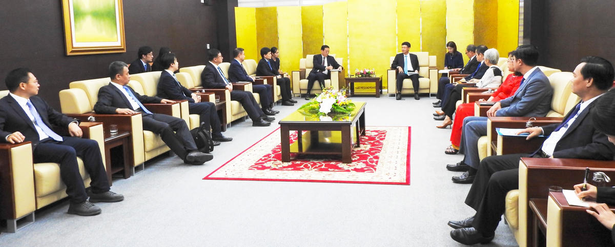 Quang cảnh buổi đón tiếp. Ảnh: Thanh Tùng.
