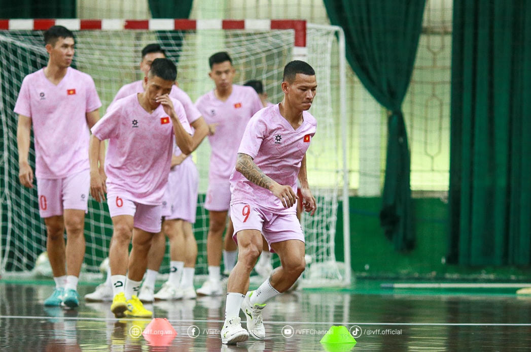 Đội tuyển futsal Việt Nam tập trung chuẩn bị cho giải vô địch futsal Đông Nam Á 2024. Ảnh: VFF.