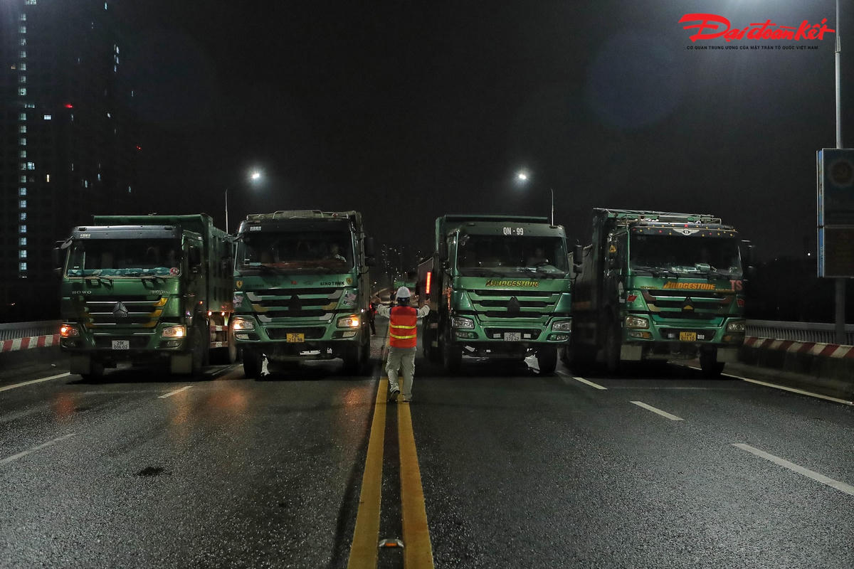 Trong đêm 26/8 đơn vị kiểm định sẽ kiểm tra hạng mục thử tại cầu.