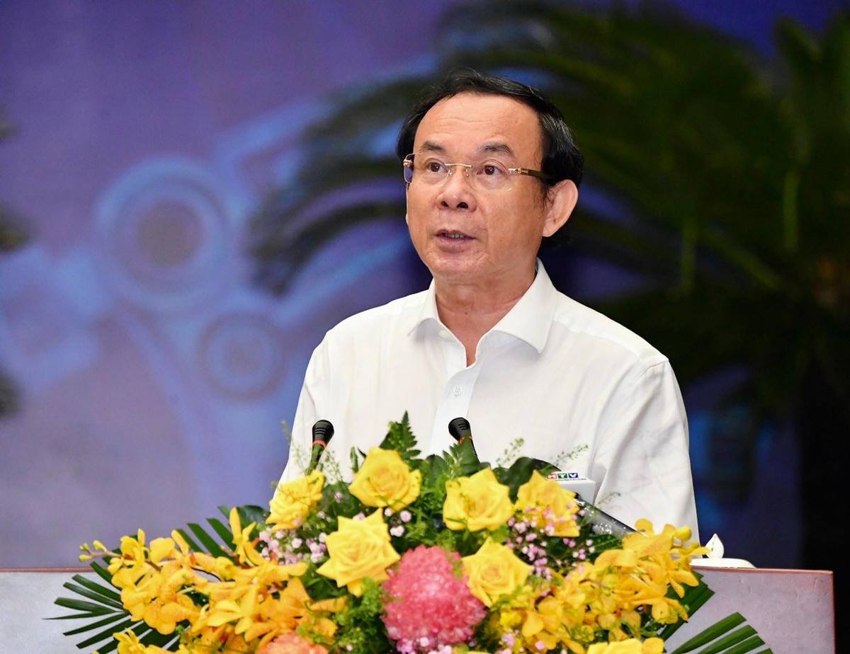 Ông Nguyễn Văn Nên, Bí thư Thành ủy TP. Hồ Chí Minh phát biểu tại hội thảo