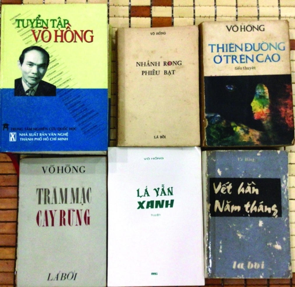 Một số tác phẩm tiêu biểu của nhà văn Võ Hồng.
