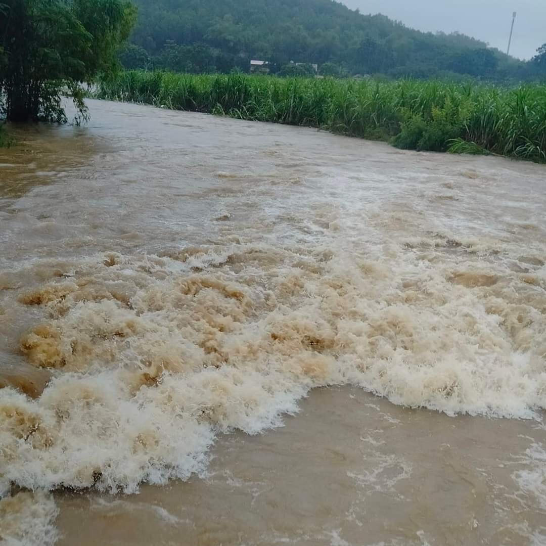 Thôn Thành Sơn, xã Thành Long (huyện Thạch Thành) năm nào mưa lớn cũng bị ngập cục bộ.