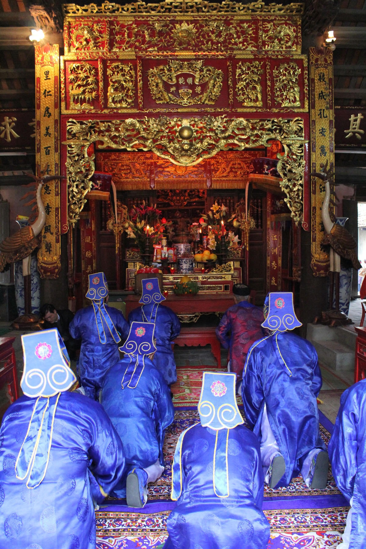 Tế lễ tại đình Cả - Bắc Ninh.
