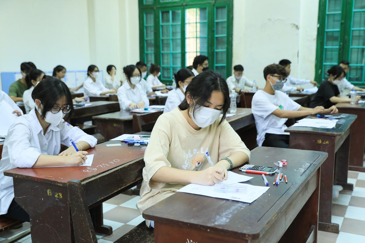 Thí sinh thi tốt nghiệp THPT năm 2022.        Ảnh: Quang Vinh.