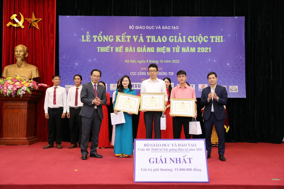 Số sản phẩm thi thiết kế bài giảng điện tử năm 2021 tăng gần gấp 5 lần năm trước