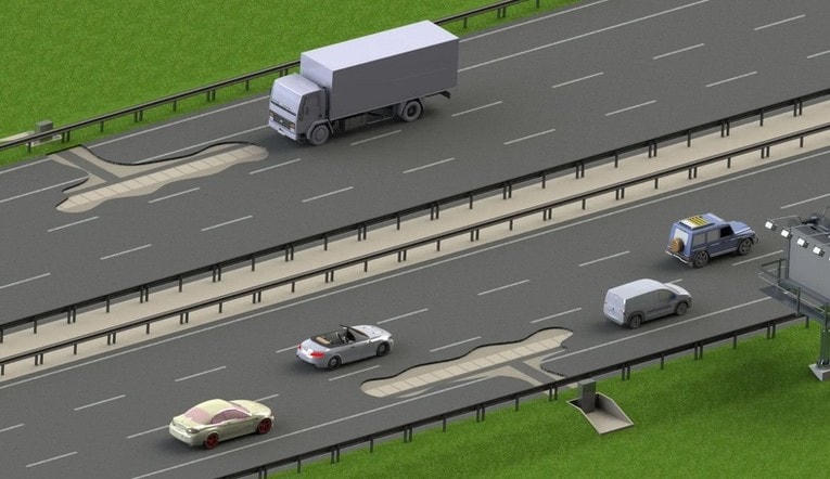 Mô phỏng đường sạc điện của công ty Magment.