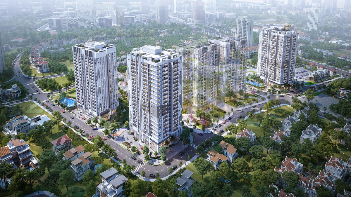 Tổ hợp căn hộ BerRiver Jardin tọa lạc tại trung tâm quận Long Biên, Hà Nội.