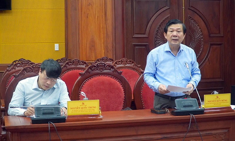Phó Chủ tịch UBTƯ MTTQ Việt Nam Nguyễn Hữu Dũng công bố Quyết định về thành lập Đoàn kiểm tra của Ban Bí thư năm 2022.
