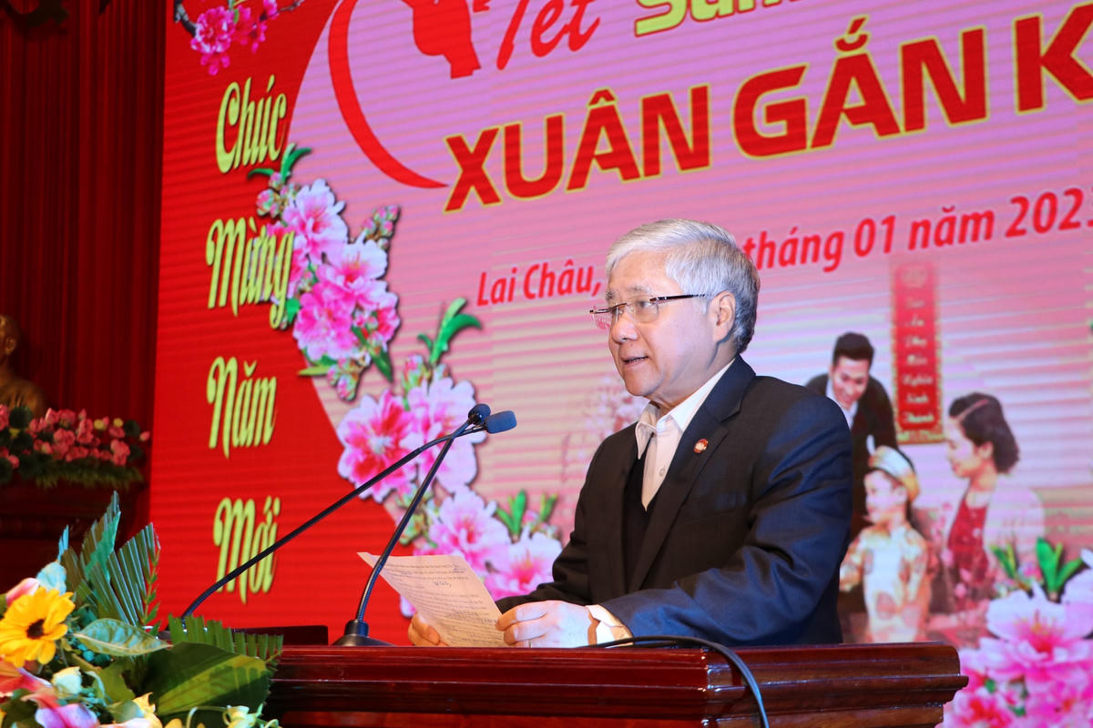 Chủ tịch Đỗ Văn Chiến phát biểu tại chương trình.