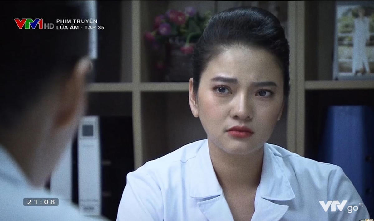 Tạo hình của Thúy Hằng trong phim "Lửa ấm".