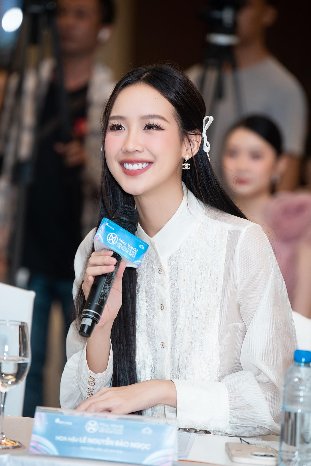 Hoa hậu Lê Nguyễn Bảo Ngọc là người chiến thắng giải Người đẹp Nhân Ái tại Miss World Vietnam 2022.