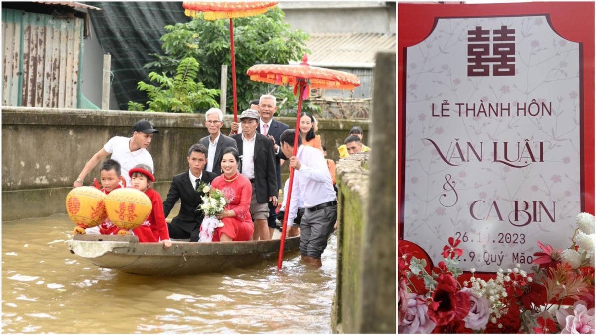 Theo đó, đám cưới đặc biệt này là của chú rễ anh Nguyễn Văn Luật (trú thôn An Thơ, xã Hải Phong) và cô dâu Nguyễn Thị Ca Bin (trú tại thôn Lương Mai, xã Phong Chương, huyện Phong Điền, tỉnh Thừa Thiên - Huế).
