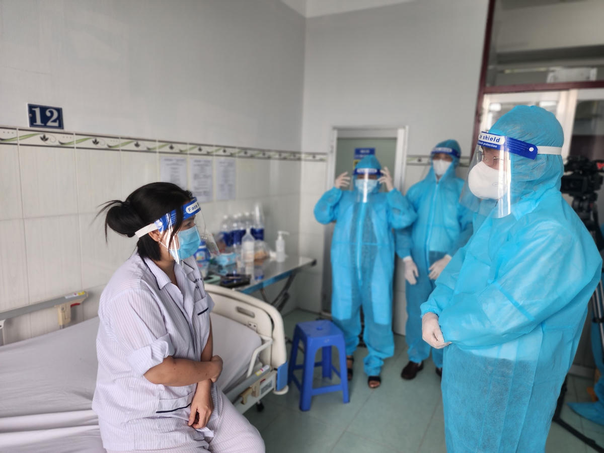 Nữ bệnh nhân mắc bệnh đậu mùa khỉ đầu tiên được điều trị tại Bệnh viện Bệnh Nhiệt đới TPHCM.